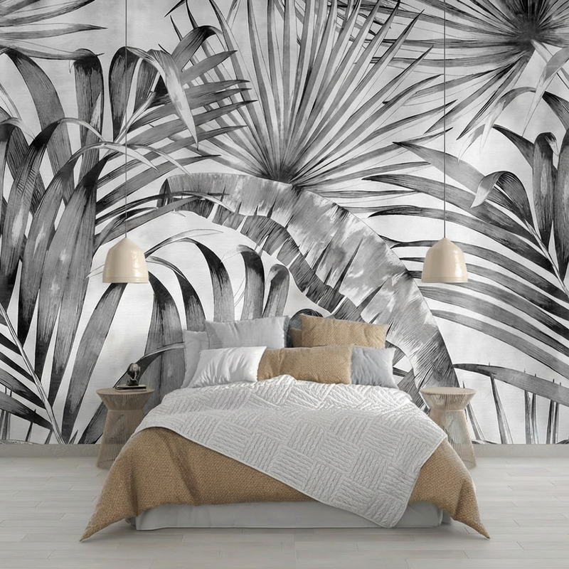 Black and White Wallpaper | Soft Jungle