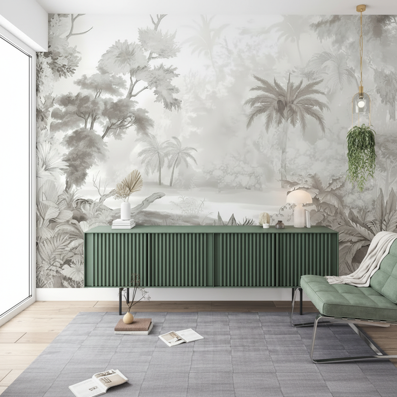 Black and White Wallpaper | Deep Jungle