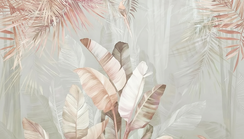 Wallpaper | Soft Tropical Feathers