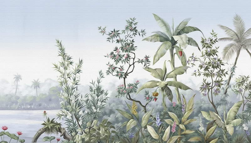 Wallpaper | Soft Botanical Garden