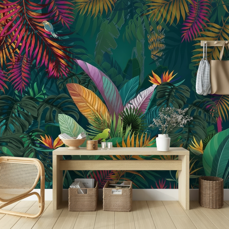 Wallpaper | Exotic Botanical Burst