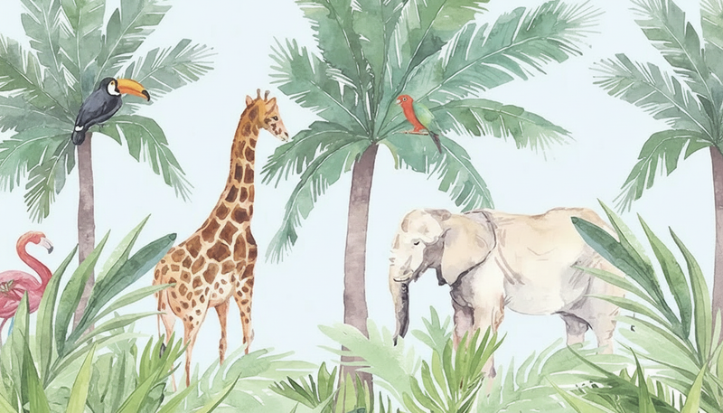 Montessori  Wallpaper | Jungle Discovery
