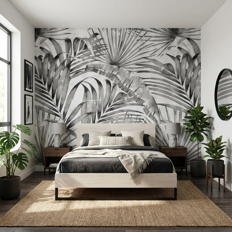 Black and White Wallpaper | Soft Jungle