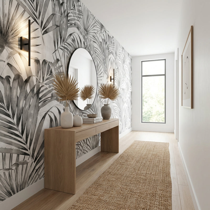 Black and White Wallpaper | Soft Jungle