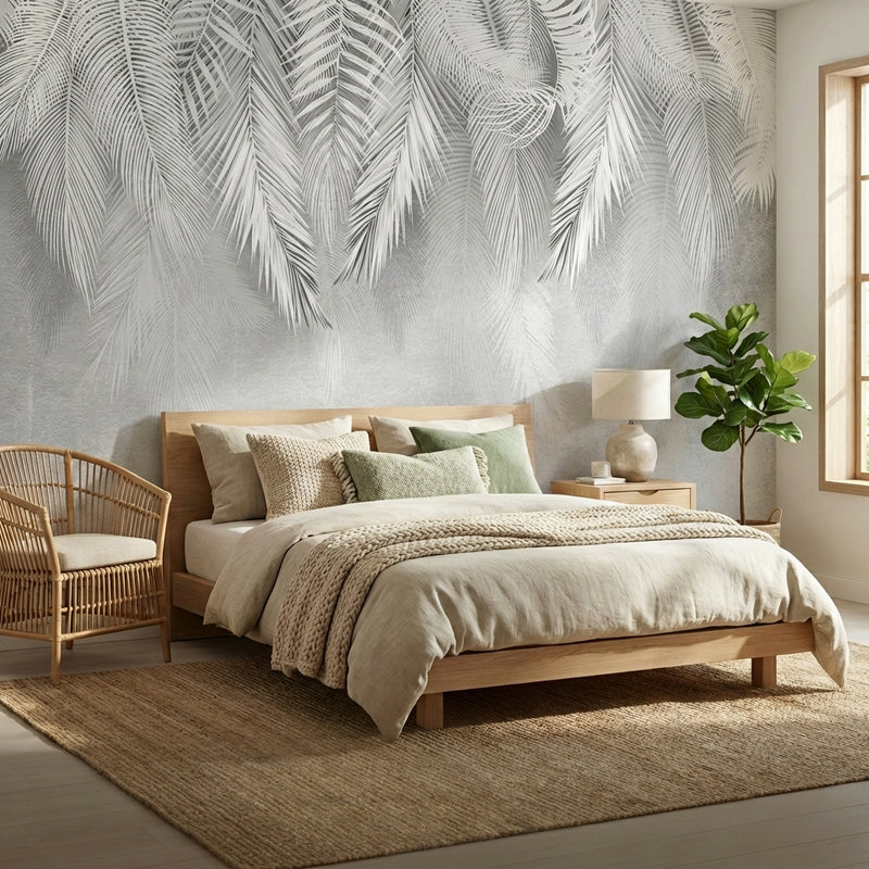 Black and White Wallpaper | Palm Jungle