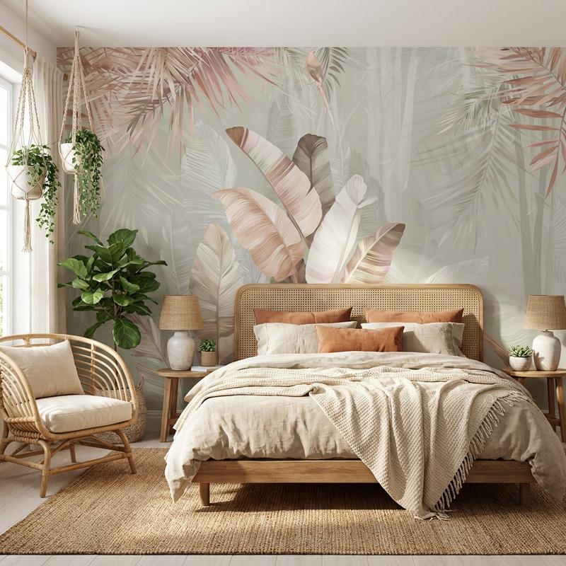 Wallpaper | Soft Tropical Feathers