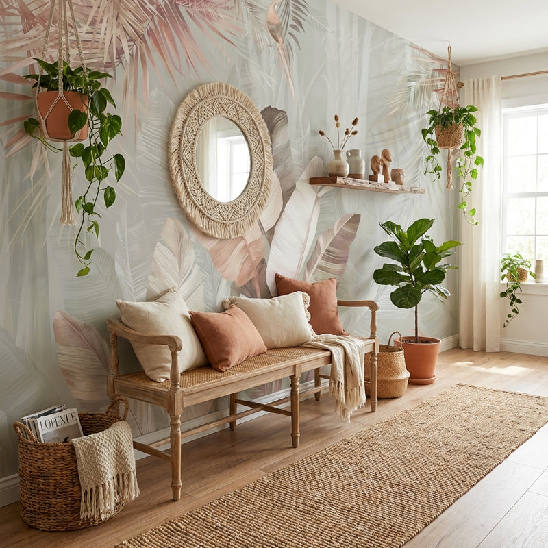 Wallpaper | Soft Tropical Feathers