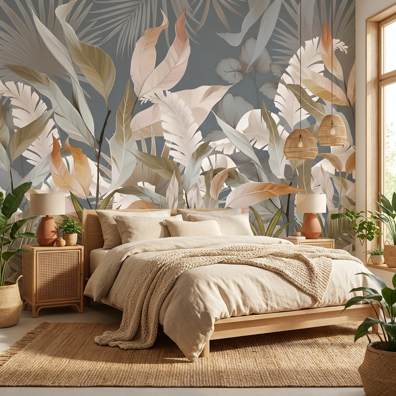 Wallpaper | Tropical Leaves Harmony