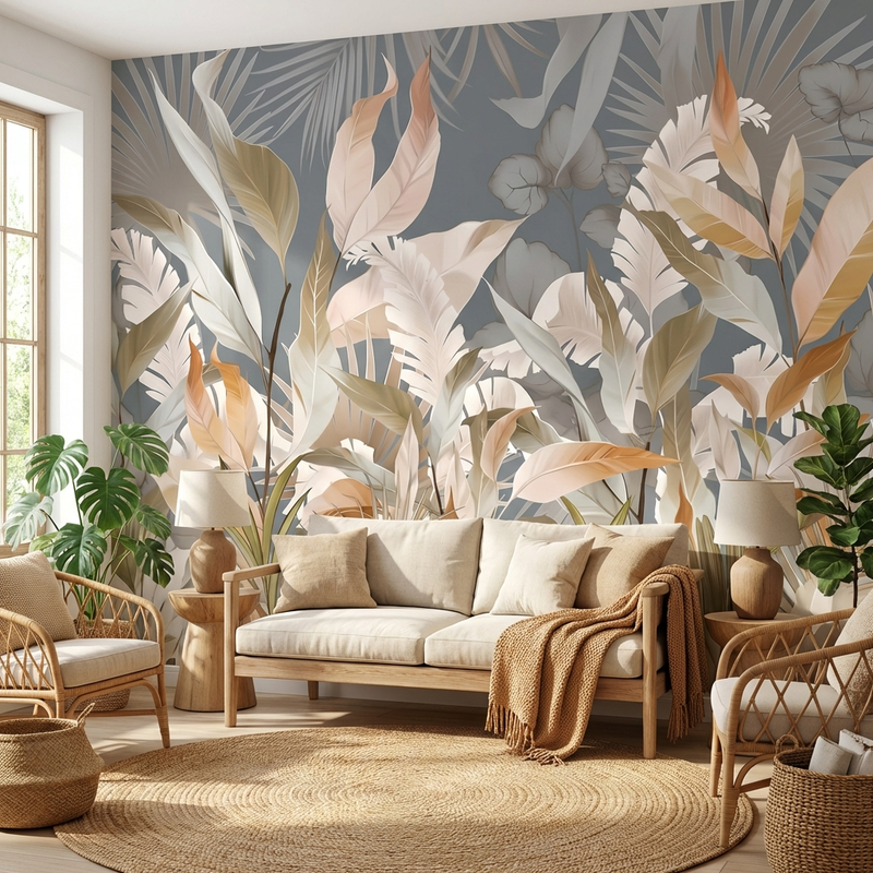 Wallpaper | Tropical Leaves Harmony