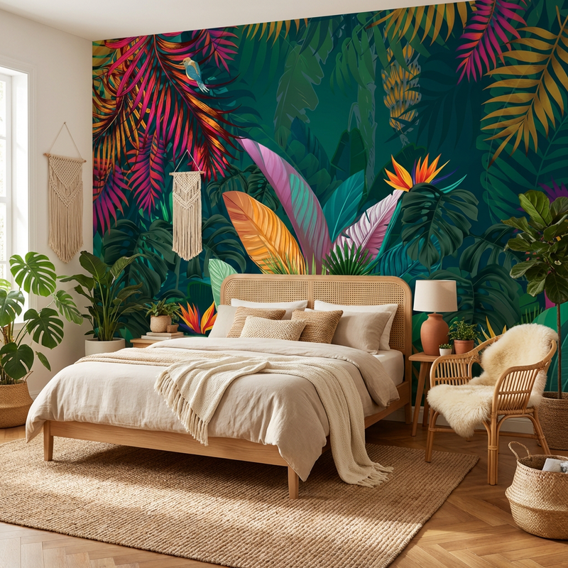 Wallpaper | Exotic Botanical Burst