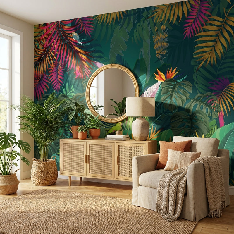 Wallpaper | Exotic Botanical Burst