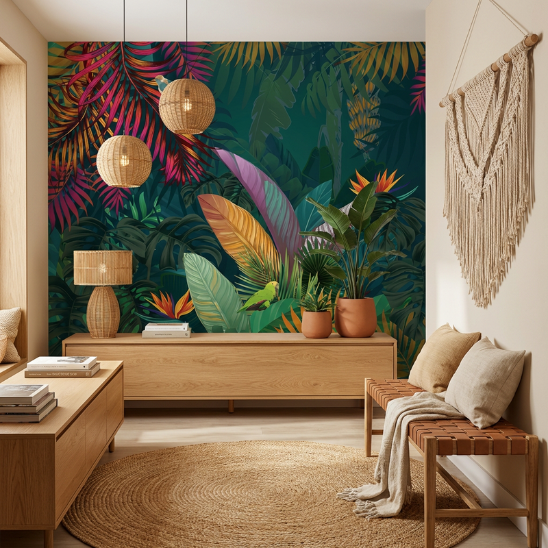 Wallpaper | Exotic Botanical Burst