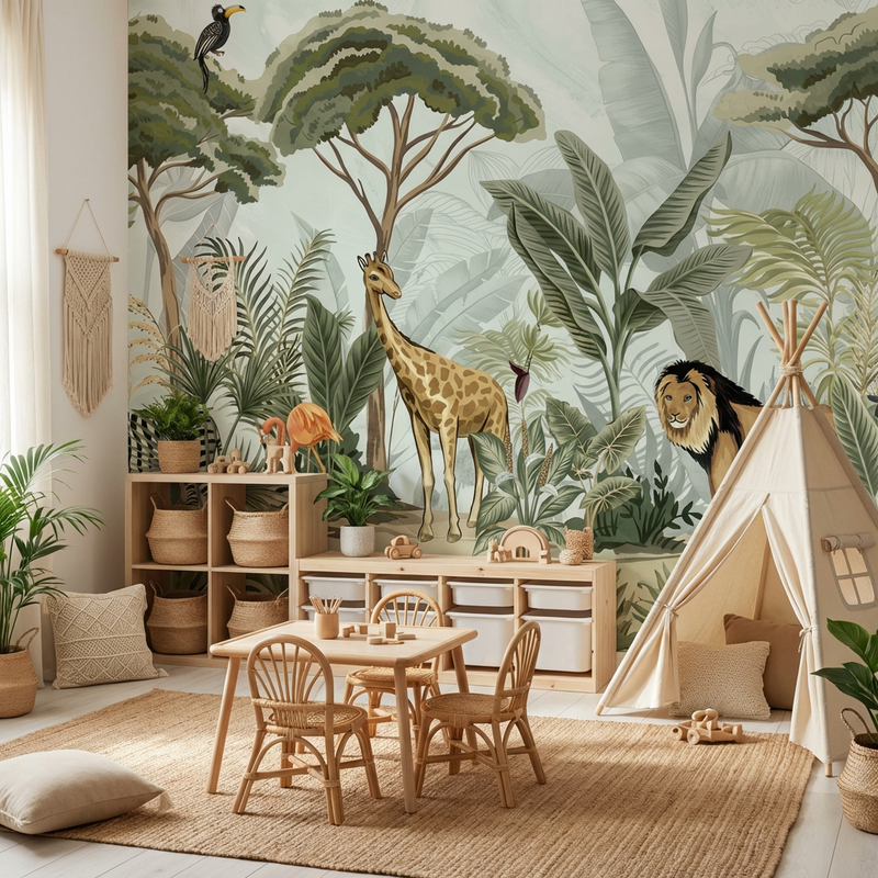 Montessori Wallpaper | Safari World