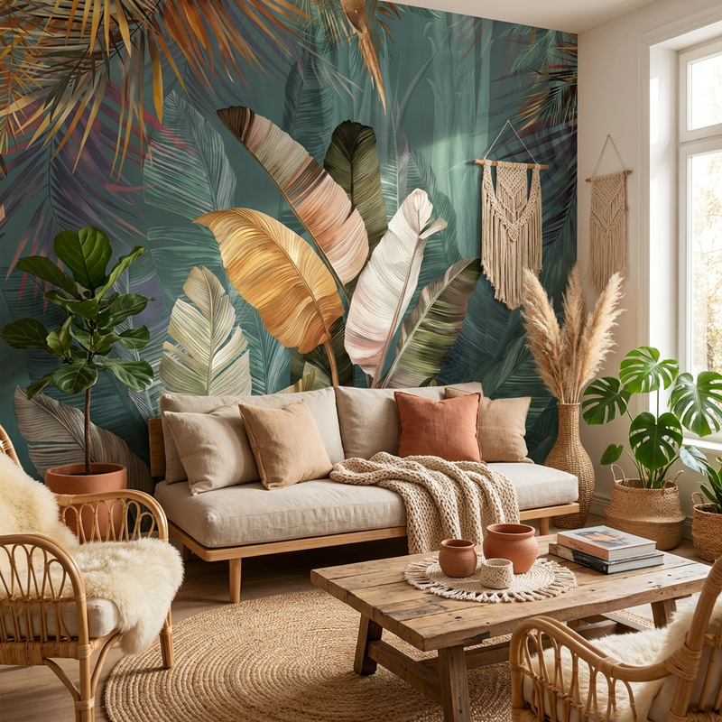 Wallpaper | Elegant Tropical Plumes