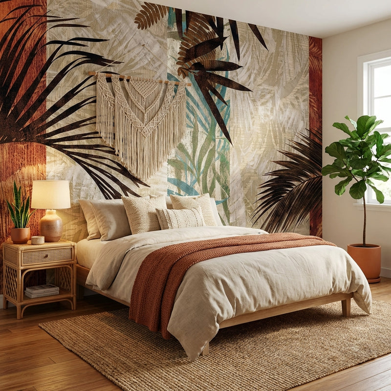 Wallpaper | Earthy Palm Design