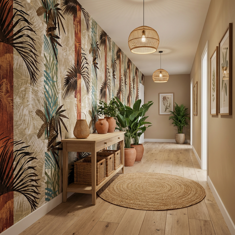Wallpaper | Earthy Palm Design