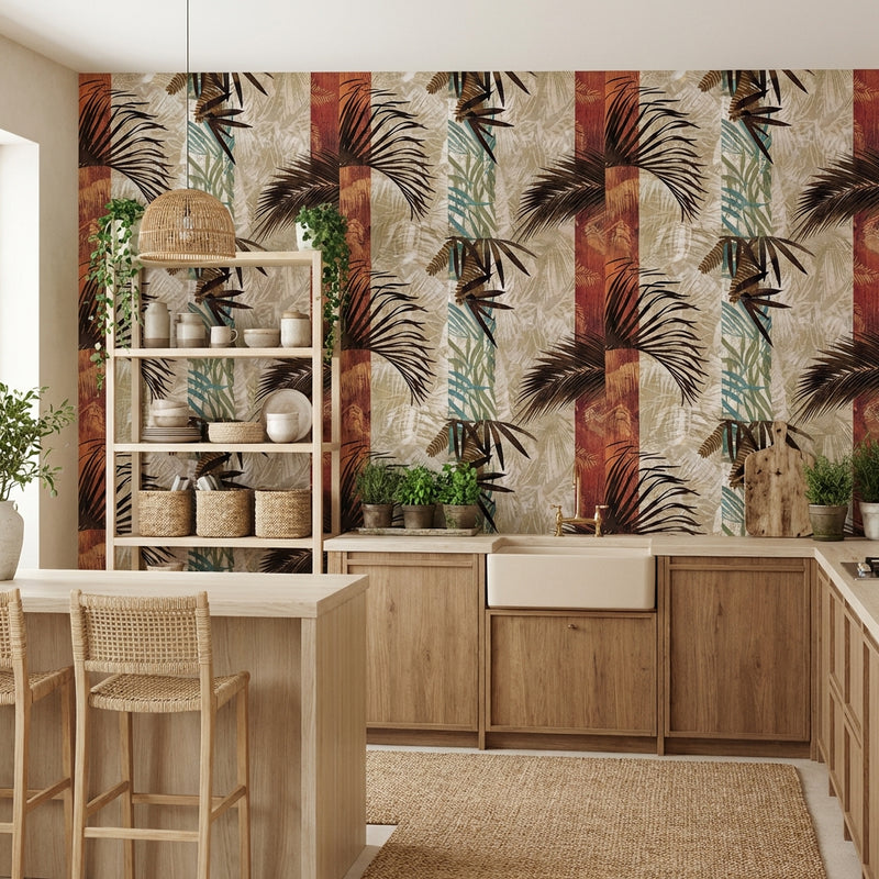 Wallpaper | Earthy Palm Design