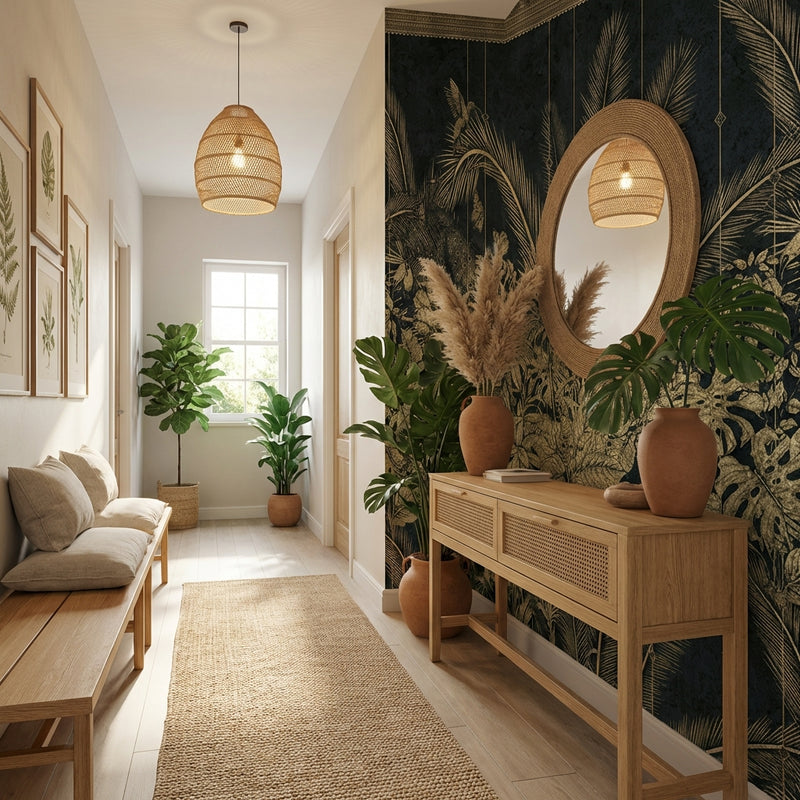 Wallpaper | Dark Botanical Gold