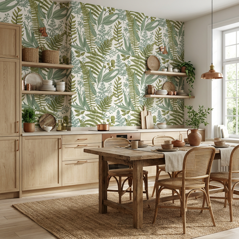 Wallpaper | Soft Botanical Ferns