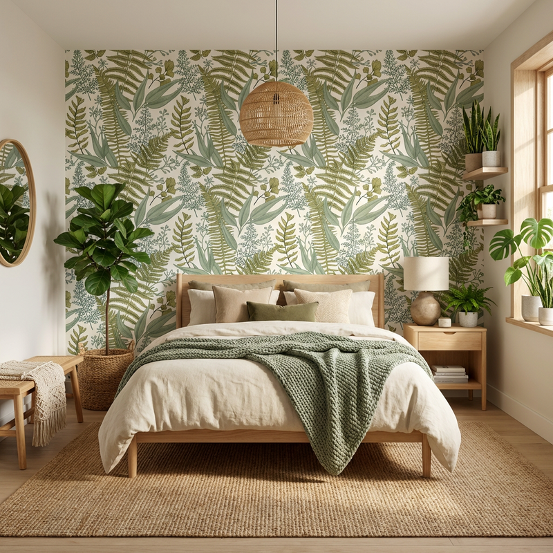 Wallpaper | Soft Botanical Ferns