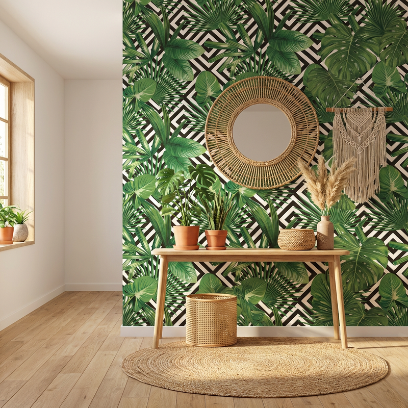 Wallpaper | Tropical Graphic Foliage