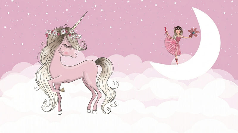 Montessori Wallpaper | Unicorn & Fairy Dreams