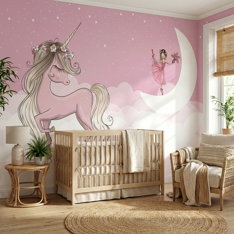 Montessori Wallpaper | Unicorn & Fairy Dreams
