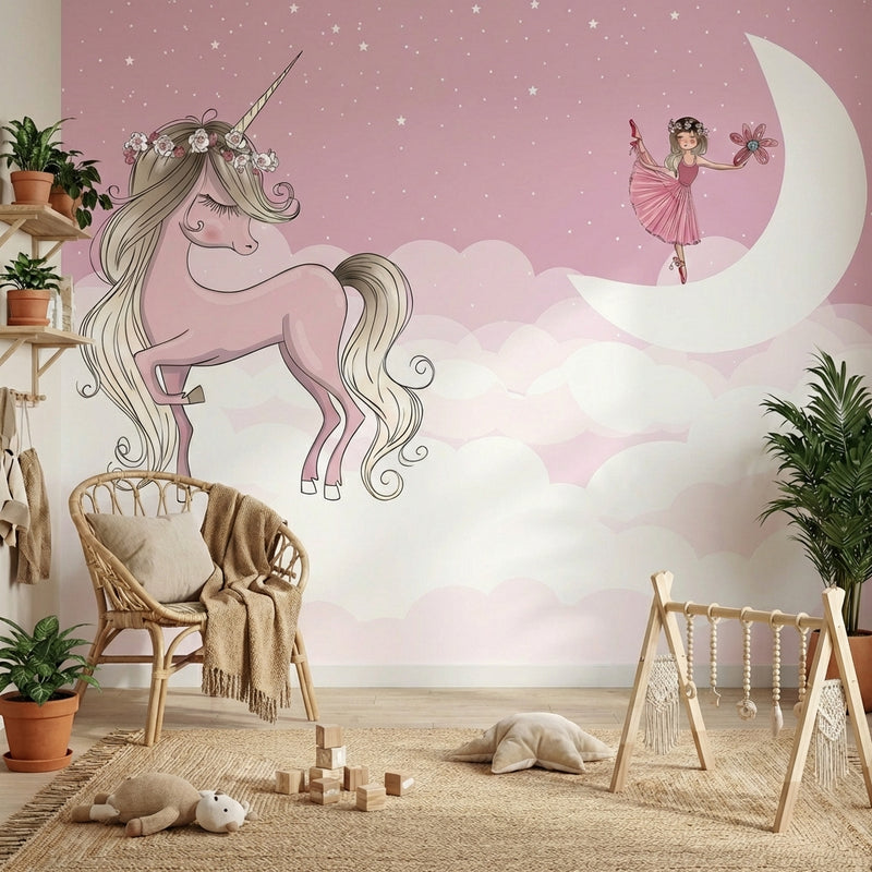 Montessori Wallpaper | Unicorn & Fairy Dreams