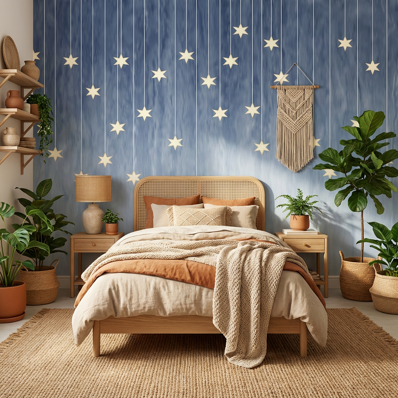 Montessori Wallpaper | Sweet Starry Night