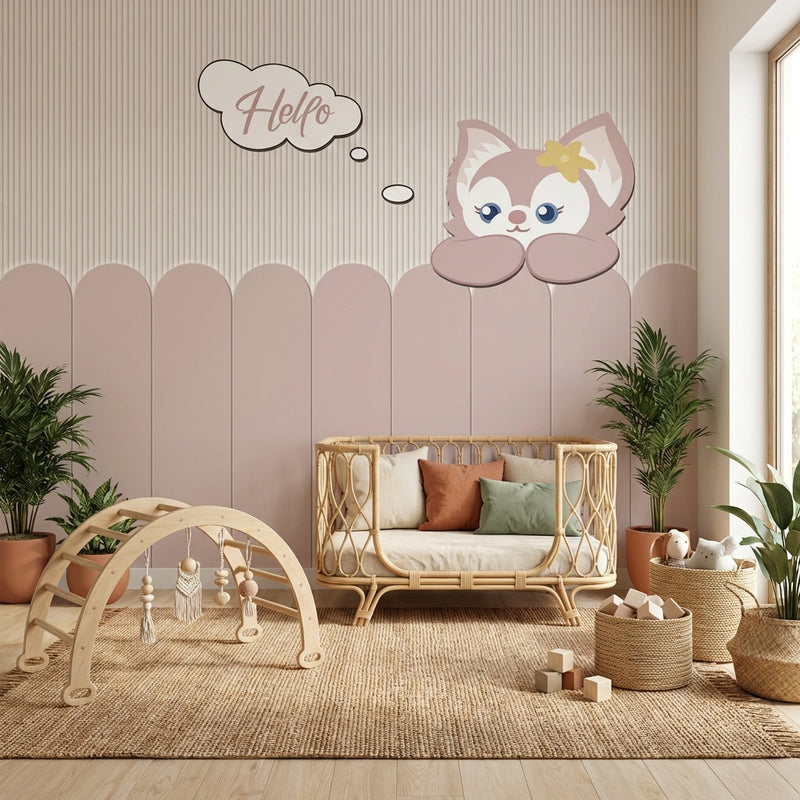 Montessori Wallpaper | Gentle Fox Nursery