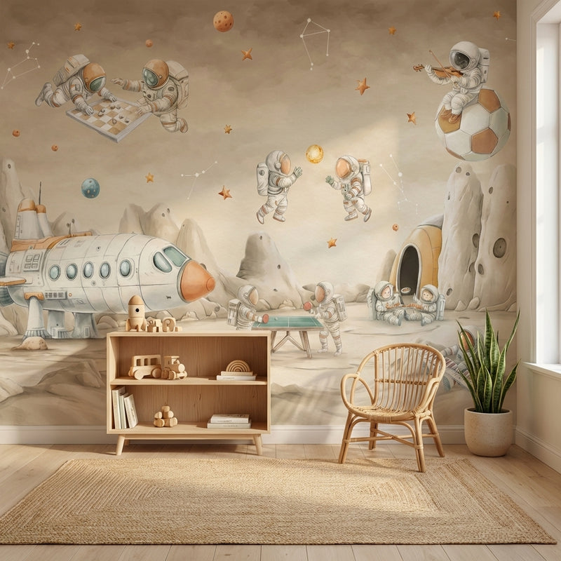Montessori Wallpaper | Space Astronaut